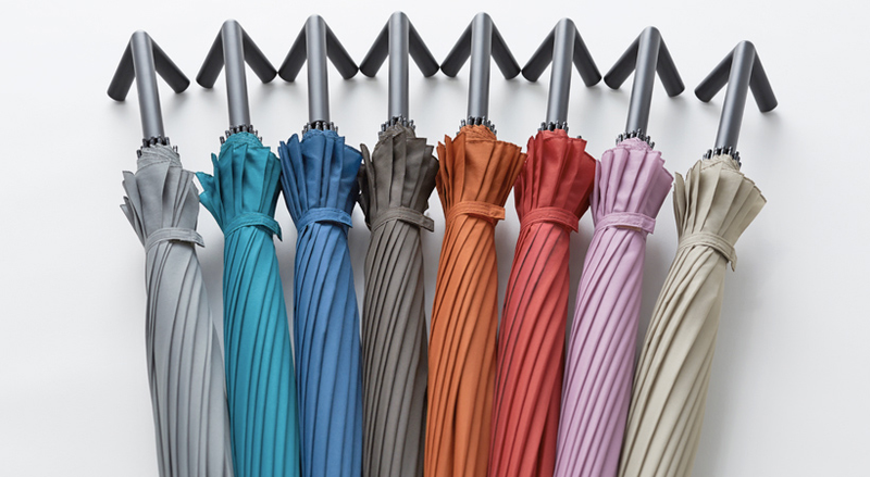 Illustration for article titled A Clever Standing Umbrella Drips Dry On Its Own Two Feet